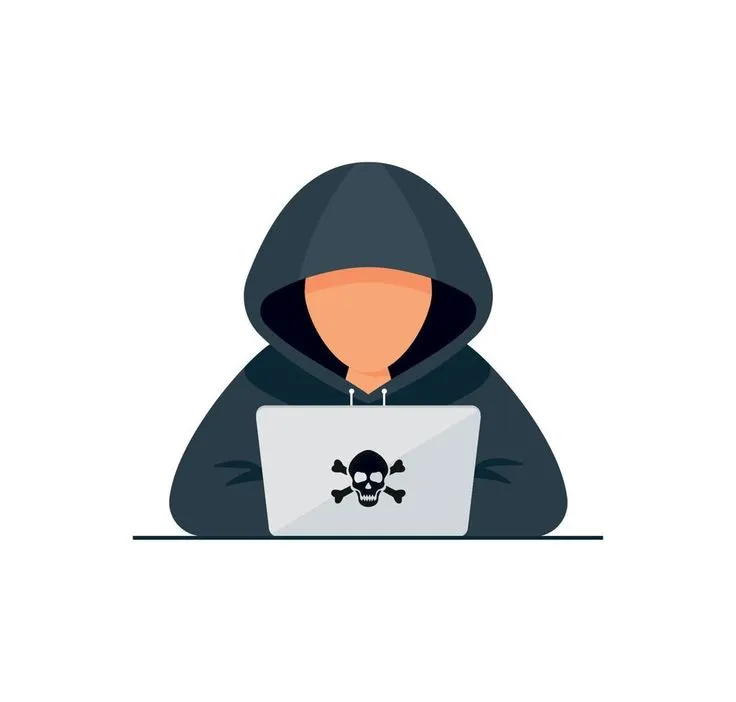 Illustration of a hacker